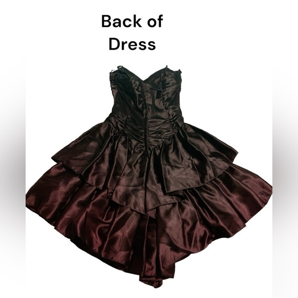 Stunning rare one of a kind 80s Vintage Madonna era Gothic ombré prom dress 5/6 - Picture 3 of 11